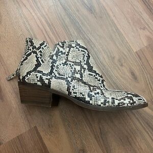 Women's Snakeskin Ankle Boots